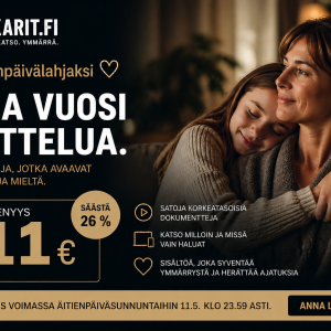 Äitienpäivälahja - vuosijäsenyys - tarjous voimassa 11.5.2026 asti