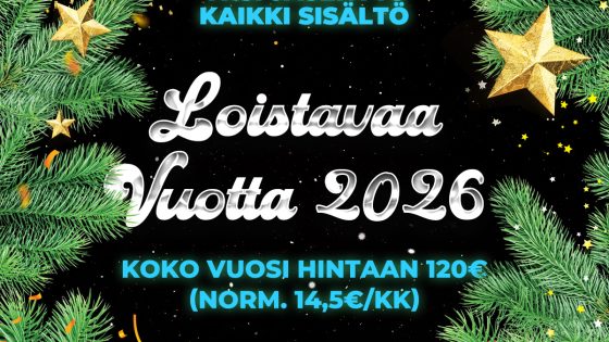 Dokkarit uudistuu 12.1.2026! Yksi jäsenyys - kaikki sisältö. Avajaistarjous voimassa 28.12.2025 - 5.1.2026
