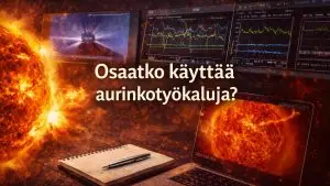 Aurinkotyökalujen opastus livelähetyksessä: CACTUS CME, SWPC ja SDO aurinkomyrskyjen ja avaruussään seurantaan – dokkarit.fi
