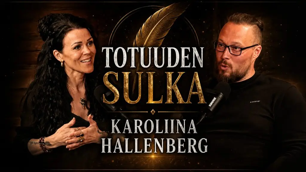 Karoliina Hallenberg keskustelemassa energiasta, tietoisuudesta, seksuaalisuudesta ja ihmisen kokonaisvaltaisesta hyvinvoinnista.