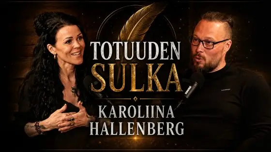 Karoliina Hallenberg keskustelemassa energiasta, tietoisuudesta, seksuaalisuudesta ja ihmisen kokonaisvaltaisesta hyvinvoinnista.