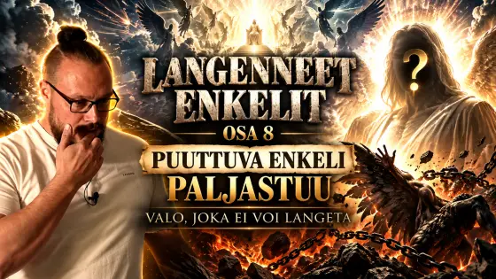 Langenneet enkelit osa 8 – Puuttuva enkeli ja valo, joka ei voi langeta. Luentosarjan päätösosa käsittelee Luciferin ja Saatanan tulkintoja, puuttuvan enkelin arvoitusta, viimeistä tuomiota sekä valon ja pimeyden merkitystä Raamatun kertomuksissa.